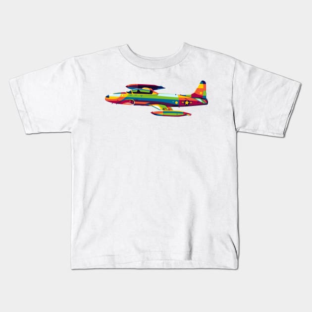 T-33 Shooting Star Kids T-Shirt by wpaprint